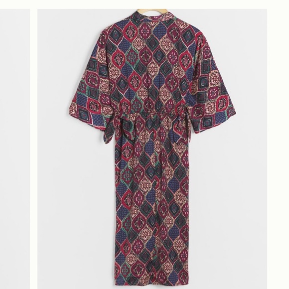 Silky patterned midi dress - Picture 2 of 4